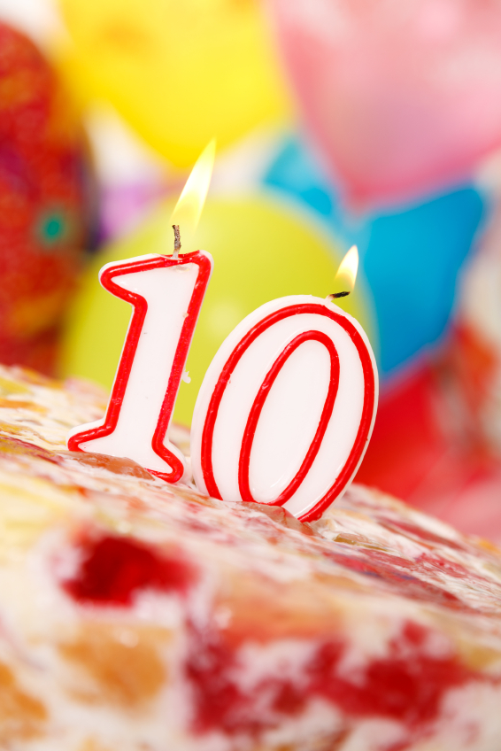 Свеча 10 лет